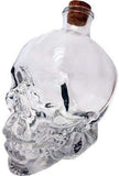 Novelty Glass Skull Face Decanter Vodka Wine Bottle Holder