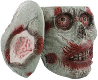 7.75 Inch Zombie Skeleton Skull Ceramic Cookie Jar Statue Figurine
