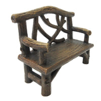 Pacific Giftware Enchanted Garden Tree Stump Bench Mini Fairy Garden Decorative Accessory 4 Inch L