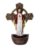 Madonna and Child Holy Water Font Religious Sacrament Wall Decor 6.75 inches