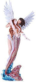 Pacific Giftware Mermaid Princess with Prince Angel Fantasy Hand Painted Resin Statue