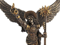 12.75 Inch Archangel Uriel with Spear Religious Resin Statue Figurine