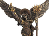 12.75 Inch Archangel Uriel with Spear Religious Resin Statue Figurine