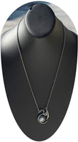 Masada Jewelry, Pewter Dragon with Man Skull Pendant Necklace