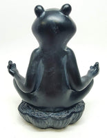 PTC 6 Inch Meditation Frog Relaxed Buddhist Resin Statue Figurine