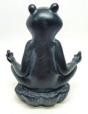 PTC 6 Inch Meditation Frog Relaxed Buddhist Resin Statue Figurine