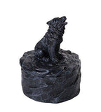 Pacific Giftware Lone Majestic Wolf Mini Resin Trinket Box 3.15 Inches Tall