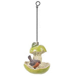 Pacific Giftware Pear Fruit Finch Garden Hanging Bird Feeder Statue Home Decor