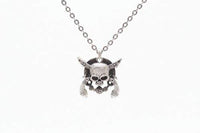 Skull Cross Pistol Necklace Mystica Collection