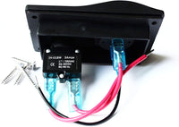 BANDC Voltmeter Socket Panel 3a Breakers Waterproof Marine/boat/rv 5-30v Dc