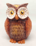 TROPICAL OWL MONEY BANK 6'H CERAMIC FIGURINE WORLD CUTEST SAVING