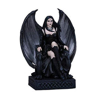 ABZ Brand Gothic Lady Fairy Winged Gargoyle Crystal Ball Fiber Optic Statue...