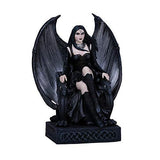ABZ Brand Gothic Lady Fairy Winged Gargoyle Crystal Ball Fiber Optic Statue...