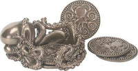 KRAKEN COASTER HOLDER WITH COASTERS (SET OF 4)