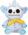 Furrybones Light Blue Elephant Elefun Wearing Yellow Ribbon Small Plush Doll