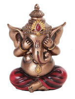 COLORFUL SEE HEAR SPEAK NO EVIL GANESHA EASTERN ENLIGHTENMENT LORD SCULPTURE