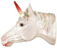 Pacific Giftware White Unicorn Wall Plaque LED Horn Collectible Home Decor Resin