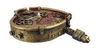 Steampunk Wall Clock Heart Pierced Cupid Gearwork Painted Resin [Toy]