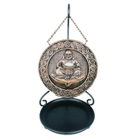 ABZ Brand Sitting Money Happy Buddha Backflow Incense Burner with Stand