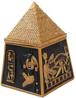 Egyptian Pyramid Jewelry Box Figurine Made of Polyresin