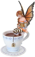Amy Brown Fantasy Art Afternoon Tea Time Collection- I Need Coffee Mug Faery Tea Cup Fairies Statue (English Breakfast Warm Toes)