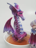 Amy Brown Get Out of My Tub Cup Fairy Dragon Fantasy Art Figurine Collectible 6.25 inch