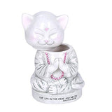 Pacific Giftware Master Meow Meditation Figurine Cotton Box