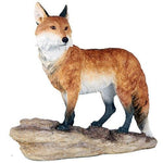 Red Fox Countryside Standing Animal Figurine Wildlife Sculpture Garden