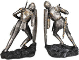 amazinggiftimpact.com Medieval Time War Knights in Battle Decorative Bookends Set