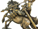Norse God Odin Bronze Finish Statue Pagan Viking
