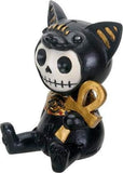 SUMMIT COLLECTION Furrybones Bastet Signature Skeleton in Egyptian Costume Carrying an Ankh