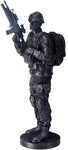 YTC 14 Inch Black Navy Seals Figurine on Guard with Rifle and Full Gear