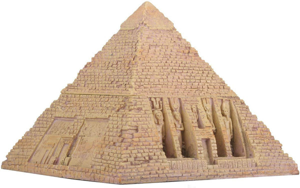 YTC Egyptian Sandstone Pyramid Box Collectible Egypt Decoration Container