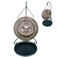 ABZ Brand Sitting Money Happy Buddha Backflow Incense Burner with Stand