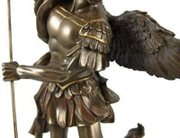 St. Michael Statue Cold Cast Bronze 10 Inch