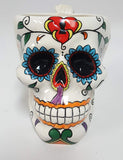 Pacific Giftware White Tribal Day of The Dead Love Lock Sugar Skull Ceramic Drink Coffee Mug Cup