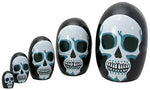 Pacific Giftware PT Skulls Nesting Dolls Resin Collectible Figurine Set
