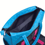 KIOTA Beauty Bag - Ideal for Bottles - Makeup Brush Storage Pocket and Outer Pockets - Quilted Finish Shoulder Bag Cosmetic Organizer