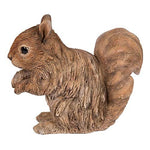 Realist Driftwood Look Squirrel Resin Figurine Statue