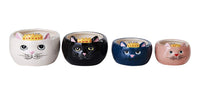 Pacific Giftware Adorable Queen Cats Nesting Ceramic Measuring Cup Set of 4 Creative Functional Kitchen Decor