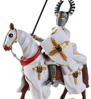 Pacific Giftware Crusader Knight Flag Bearer Calvary On Horseback Defending Crusader Kingdoms Figurine