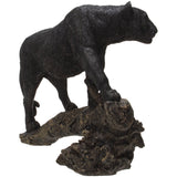 PACIFIC GIFTWARE Realistic Big Cat Black Panther Wildlife Leopard Cougar Decorative Resin figurine Statue