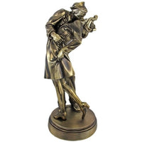 PACIFIC GIFTWARE 12 Inch Sailor Kissing Nurse Historic Navy Scene Resin Statue Figurine