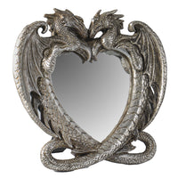 ALCHEMY ENGLAND DESIGN Dual Dragon's Heart Figurine Mirror