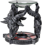 Summit Collection Baphomet Sabbatic Goat Diety Head 5.25" Tall Oil Burner Tart Warmer Aroma Scent Statue Votive Holder Home Fragrance Aroma Accessory Figurine