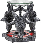 Summit Collection Baphomet Sabbatic Goat Diety Head 5.25" Tall Oil Burner Tart Warmer Aroma Scent Statue Votive Holder Home Fragrance Aroma Accessory Figurine
