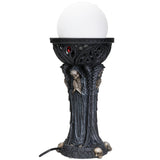 BOTEGA EXCLUSIVE Gothic Fallen Angel of Death Demonic Satan Worshiper Round Orb Table Lamp Decorative Accent