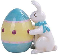 PACIFIC GIFTWARE Easter Bunny Egg Magnetic Salt Pepper Shaker Set