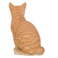 PACIFIC GIFTWARE Realistic Looking Orange Tabby Cat Kitten Collectible Figurine Amazing Detail Glass Eyes Hand Painted Resin 12 inch Figurine Perfect for Cat Lover Collectible
