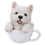 PACIFIC GIFTWARE Adorable Teacup Pet Pals Puppy Collectible Figurine 5.75 Inches (Yorkie)